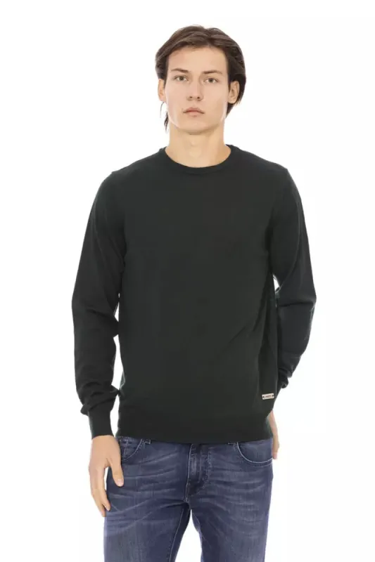 Green Fabric Men Sweater sold by Louxly