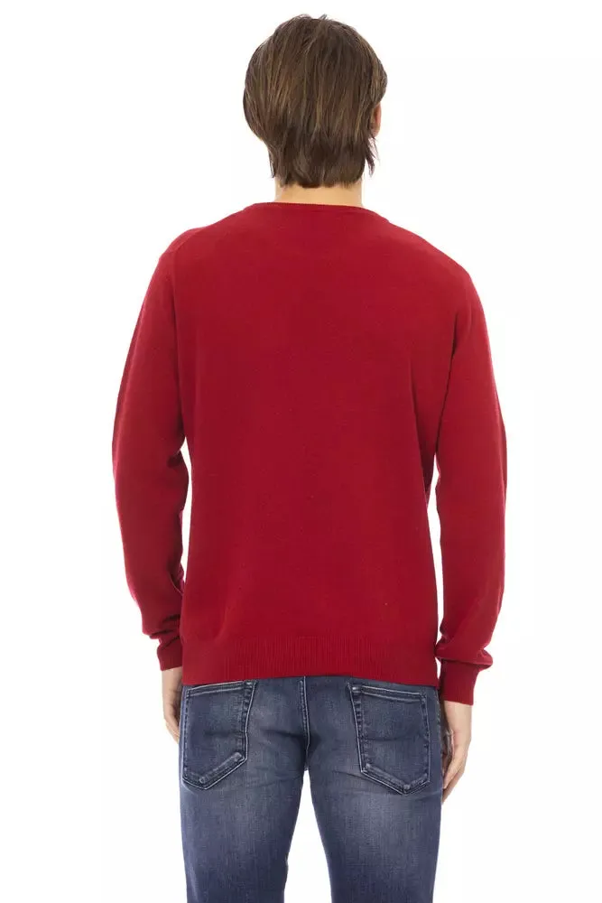 Red Wool Men Sweater sold by Louxly product image thumbnail 3
