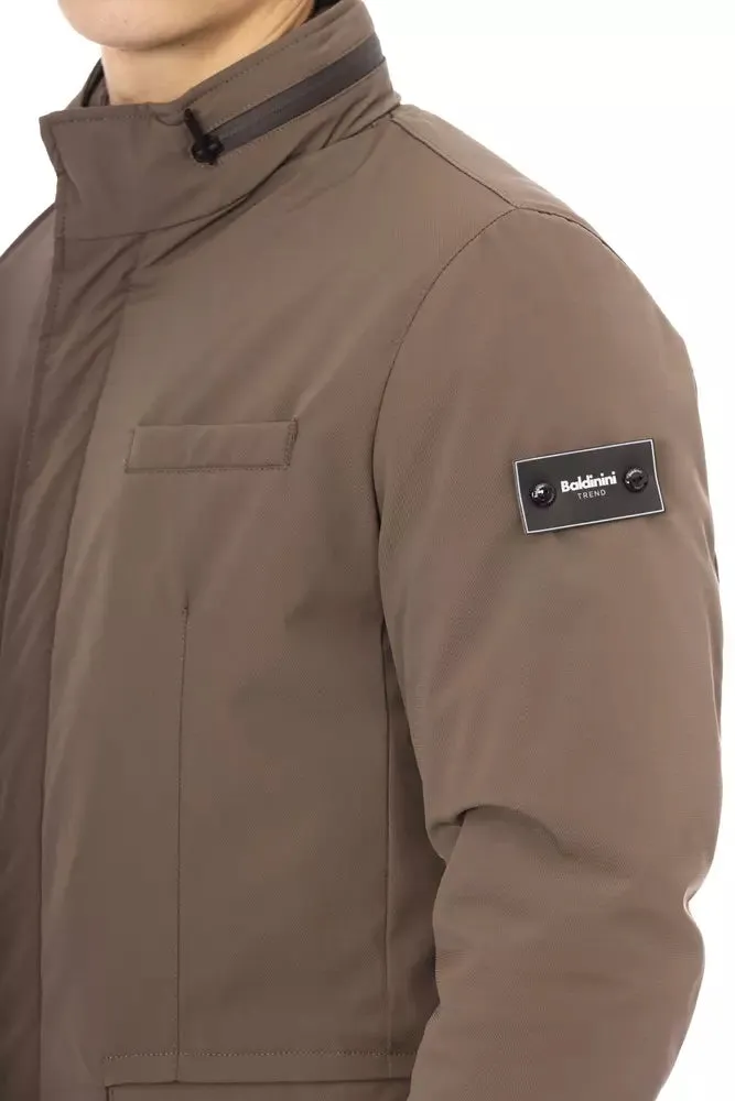 Brown Polyester Men Jacket sold by Louxly product image thumbnail 4