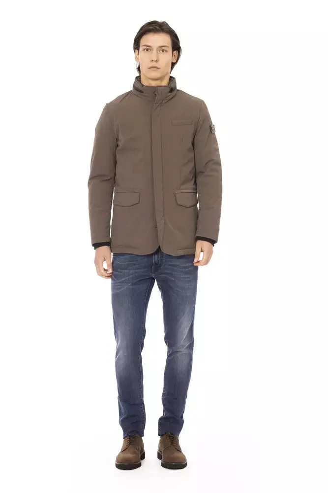 Brown Polyester Men Jacket sold by Louxly product image thumbnail 5