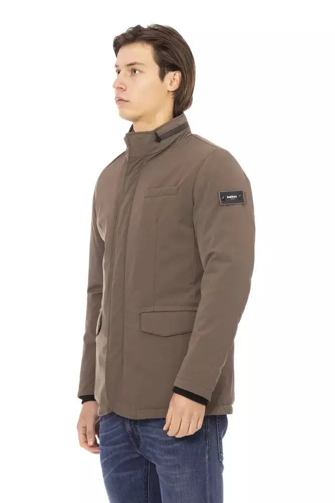 Brown Polyester Men Jacket sold by Louxly product image thumbnail 2