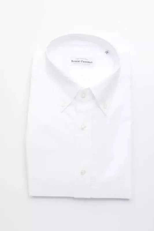 White Cotton Men Shirt sold by Louxly