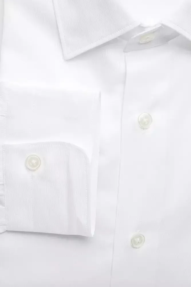 White Cotton Men Shirt sold by Louxly product image thumbnail 4