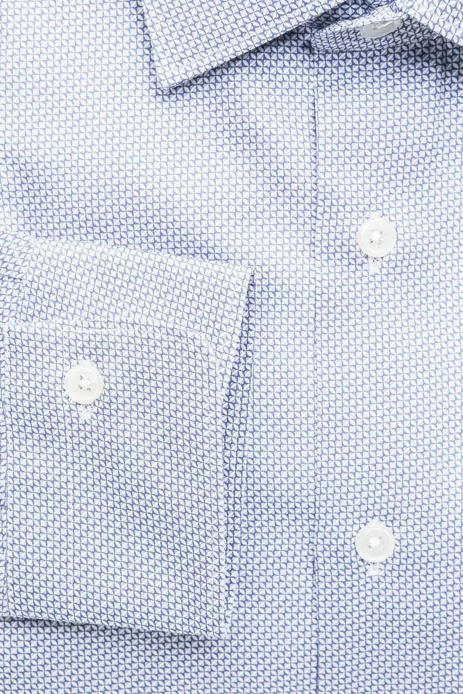 Light Blue Cotton Men Shirt sold by Louxly product image thumbnail 4