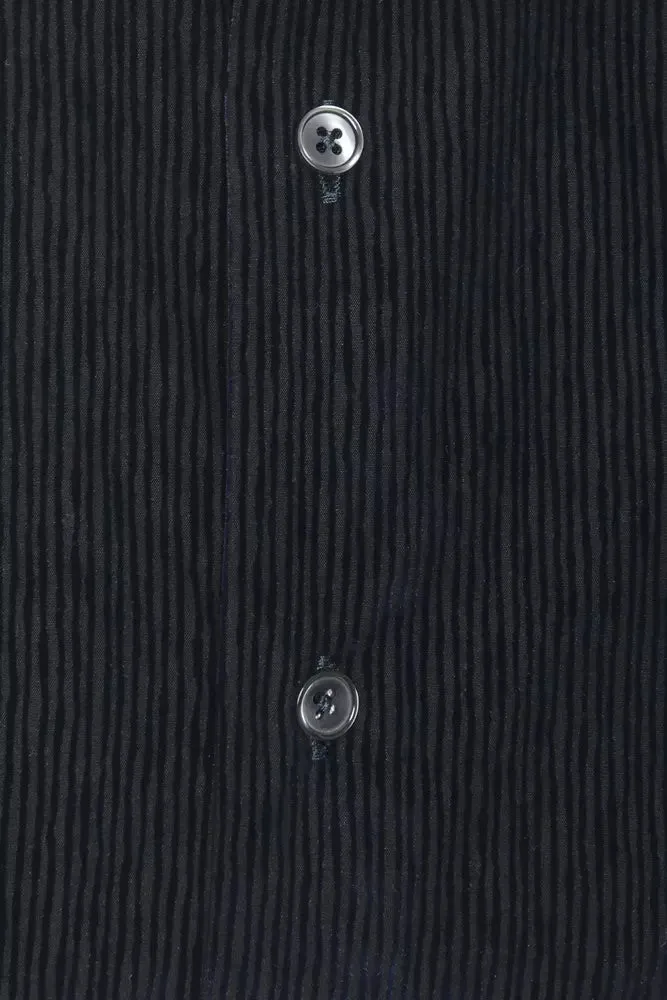 Black Cotton Men Shirt sold by Louxly product image thumbnail 3