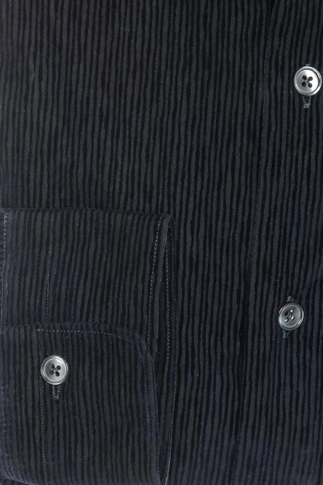 Black Cotton Men Shirt sold by Louxly product image thumbnail 4