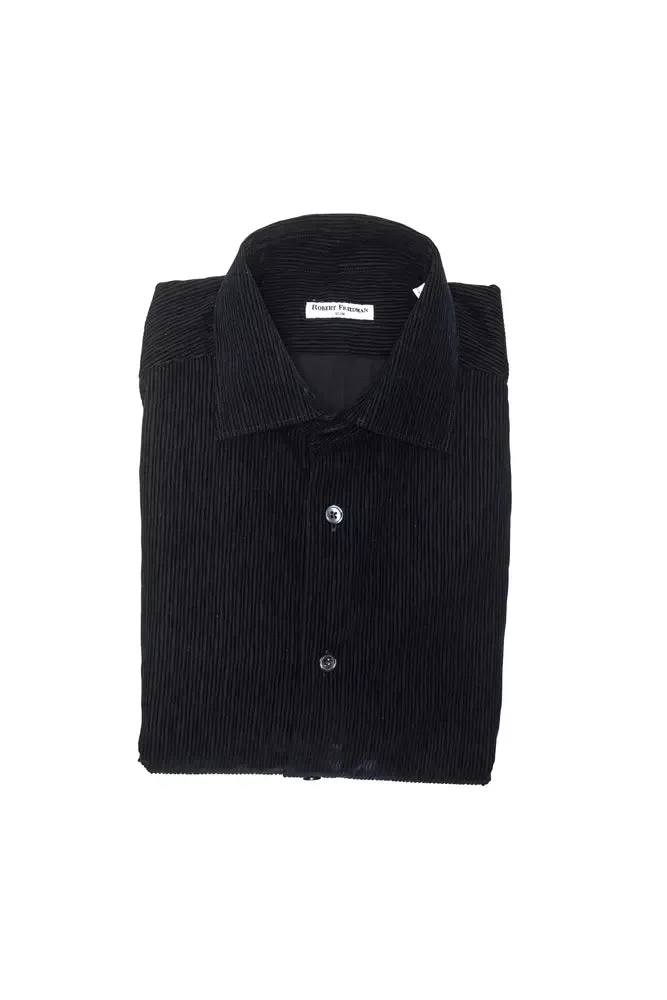 Black Cotton Men Shirt sold by Louxly