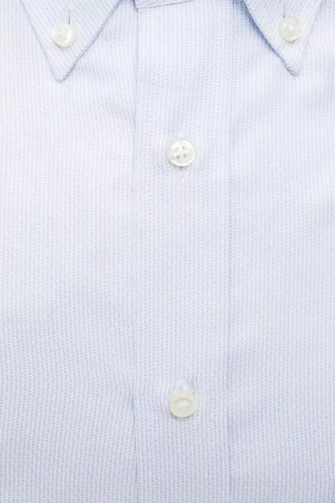 Light Blue Cotton Men Shirt sold by Louxly product image thumbnail 3