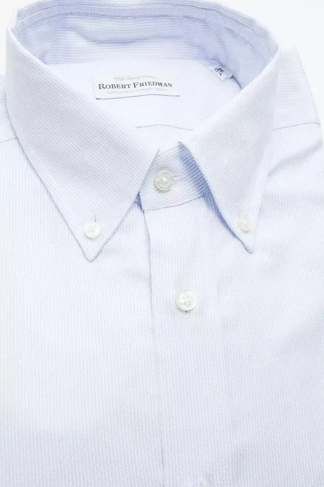 Light Blue Cotton Men Shirt sold by Louxly product image thumbnail 2
