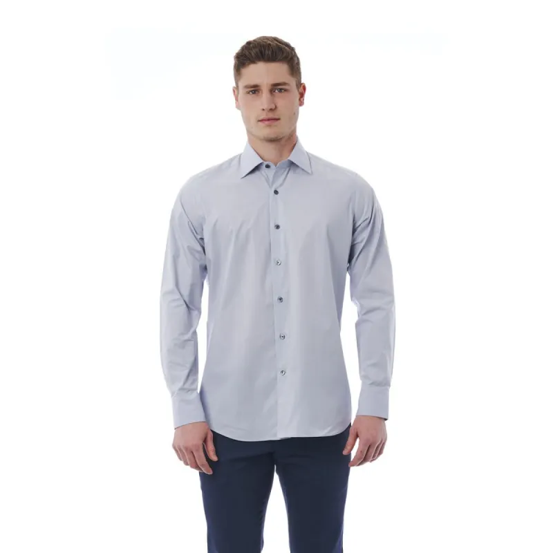 Gray Cotton Men Shirt sold by Louxly