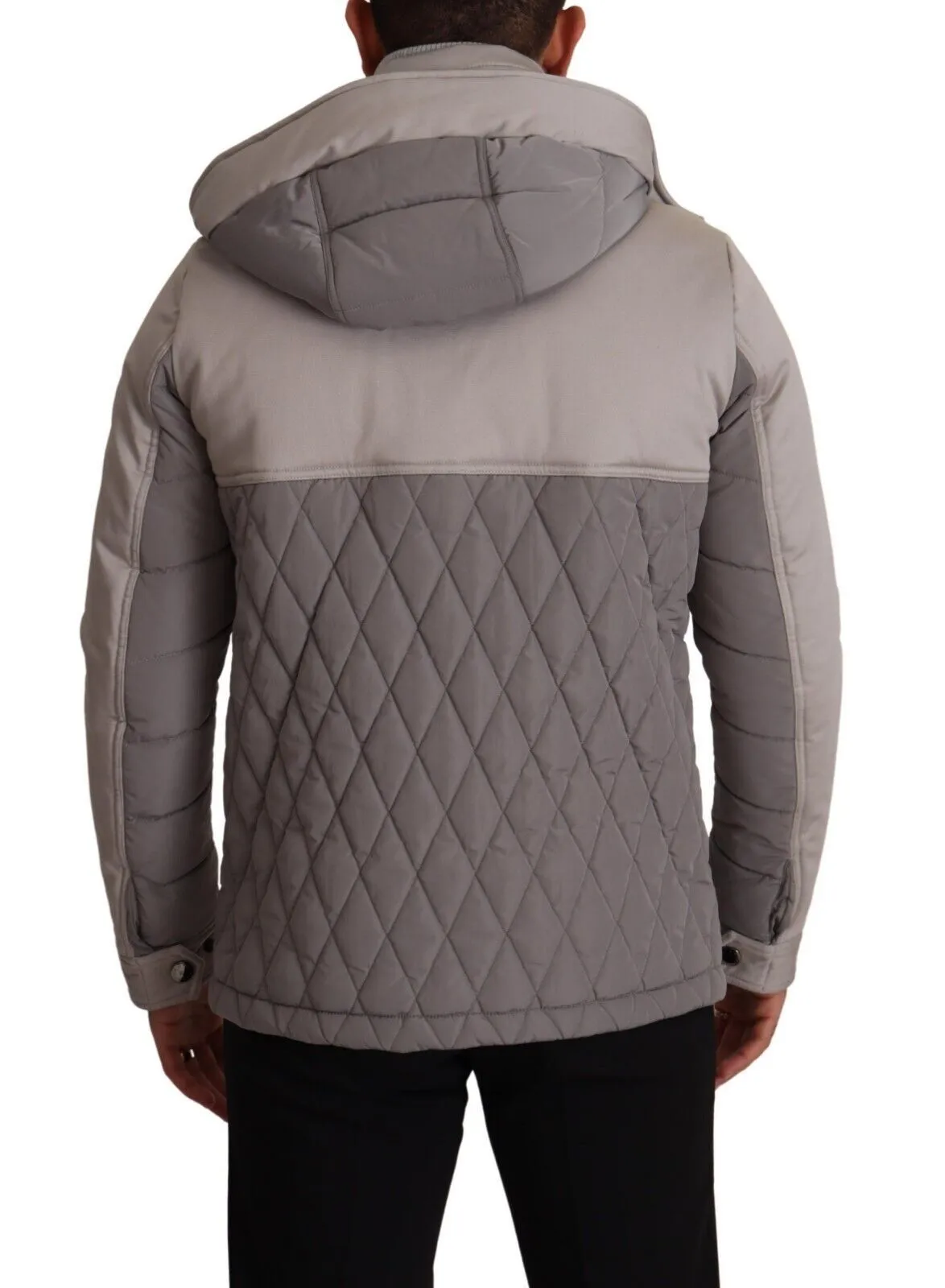 Elegant Lightweight Gray Windbreaker Jacket sold by Louxly product image thumbnail 3