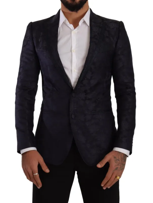 Elegant Dark Blue MARTINI Formal Blazer sold by Louxly