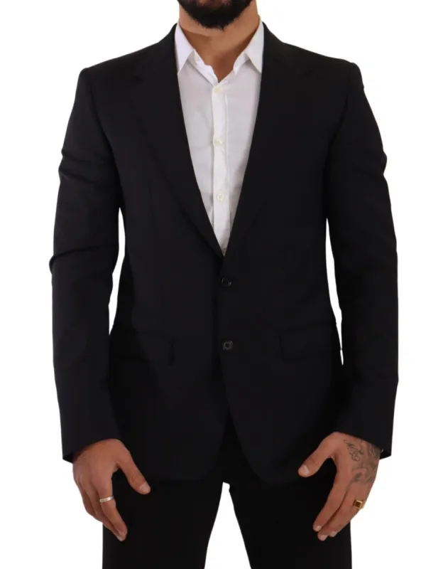 Elegant Black Martini Slim Fit Blazer and Vest sold by Louxly