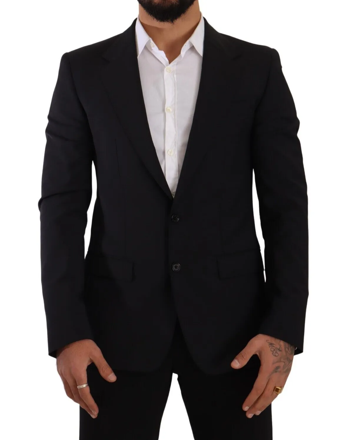 Elegant Black Martini Slim Fit Blazer and Vest sold by Louxly