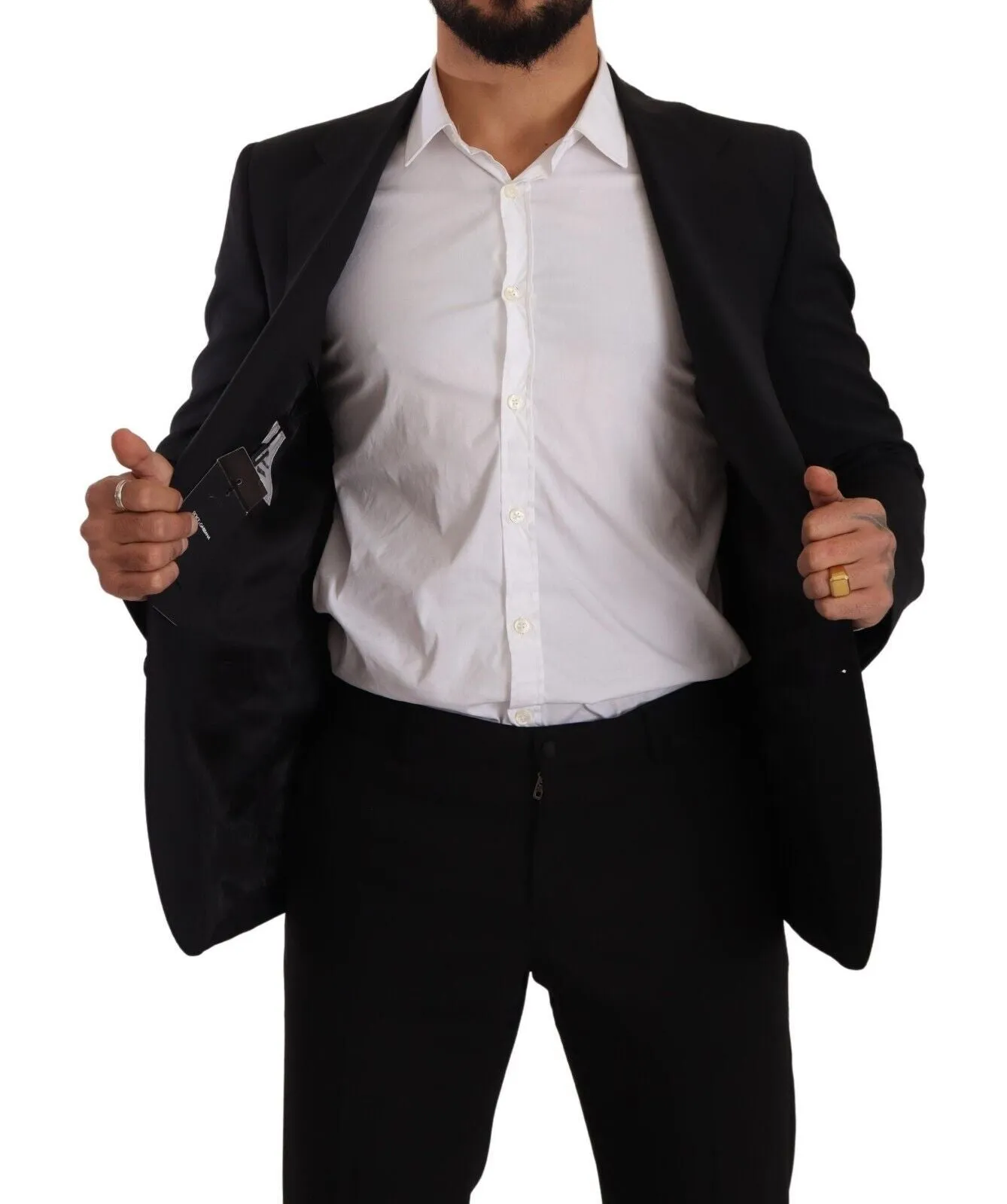 Elegant Black Martini Slim Fit Blazer and Vest sold by Louxly product image thumbnail 5