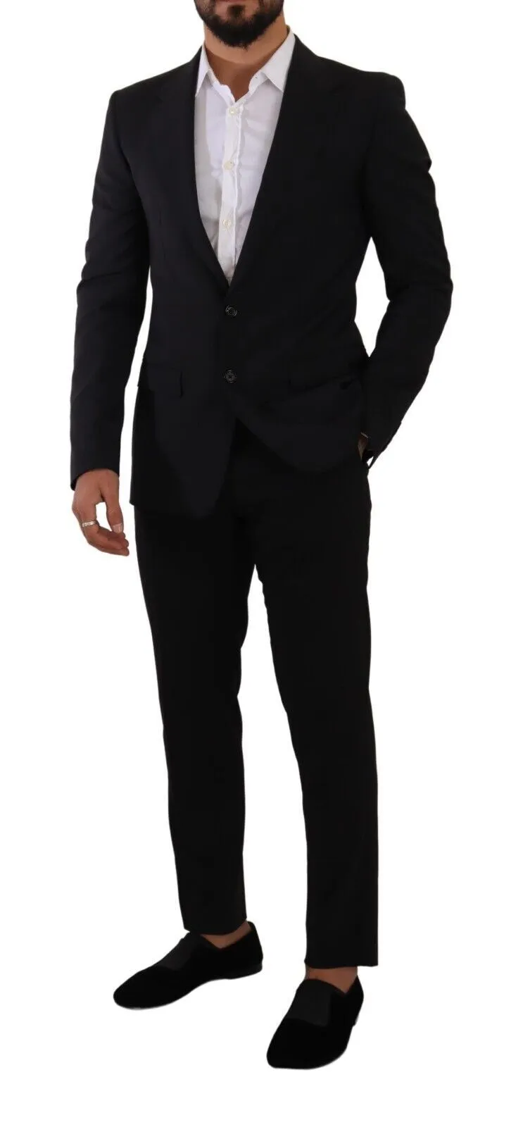 Elegant Black Martini Slim Fit Blazer and Vest sold by Louxly product image thumbnail 4