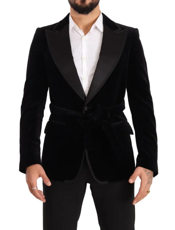 Elegant Single Breasted Velvet Blazer sold by Louxly