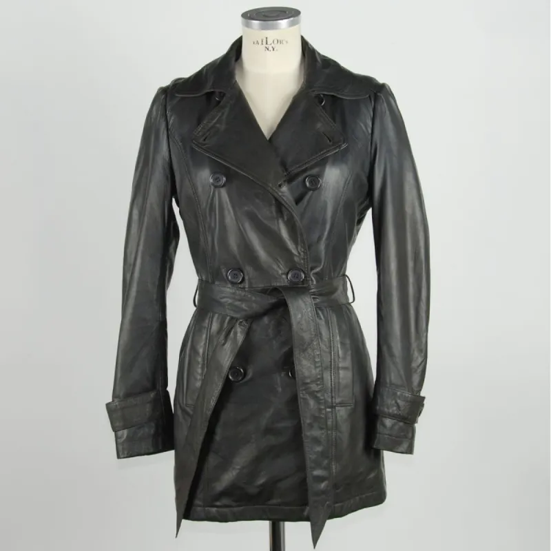 Brown Leather Women's Coat sold by Louxly