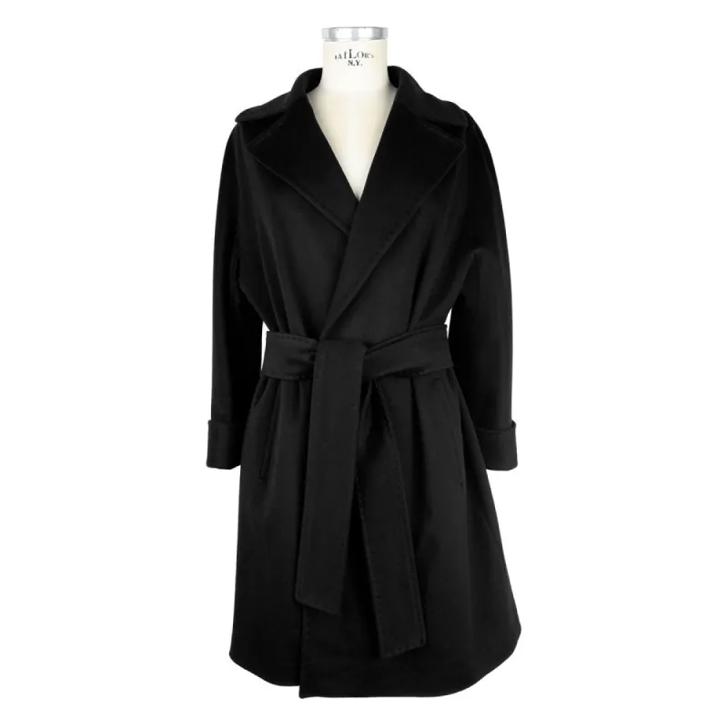 Black Wool Women Coat sold by Louxly