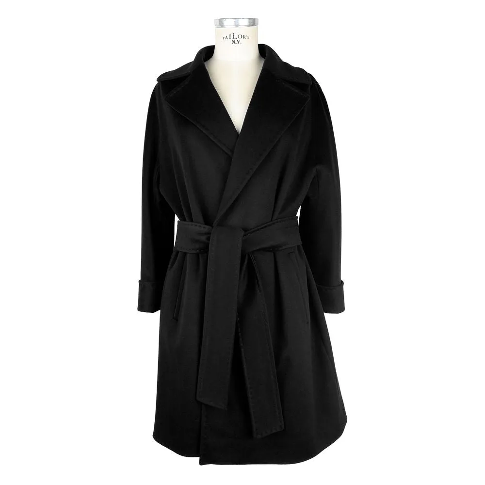 Black Wool Women Coat sold by Louxly