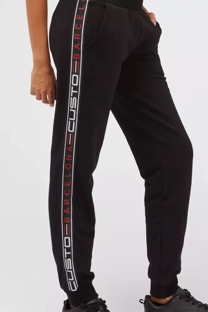Black Cotton Women Sweatpant sold by Louxly product image thumbnail 2