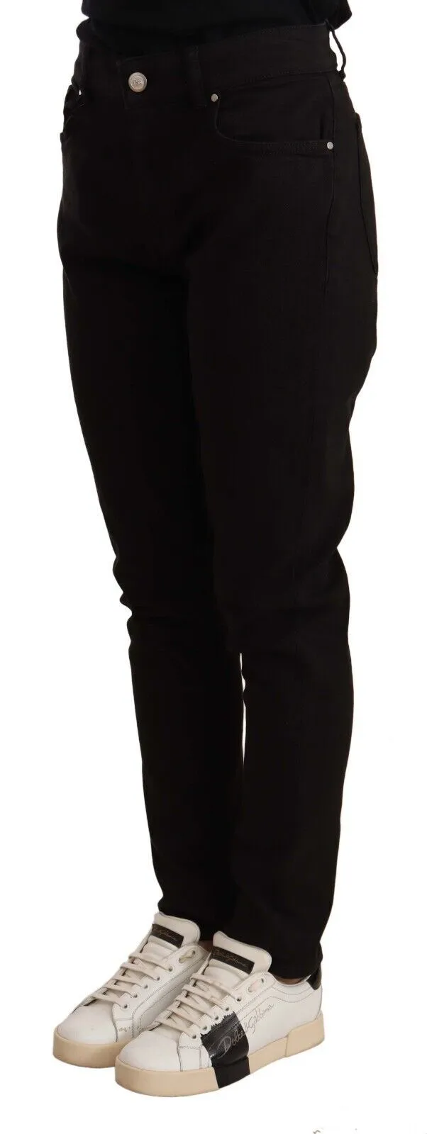Elegant Slim-Fit Black Skinny Jeans sold by Louxly product image thumbnail 2
