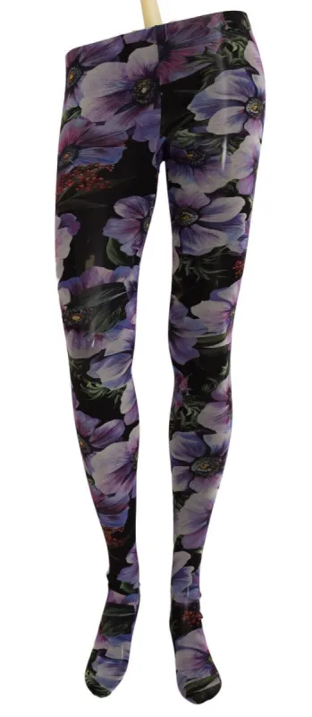 Floral Micro Mesh Designer Tights sold by Louxly