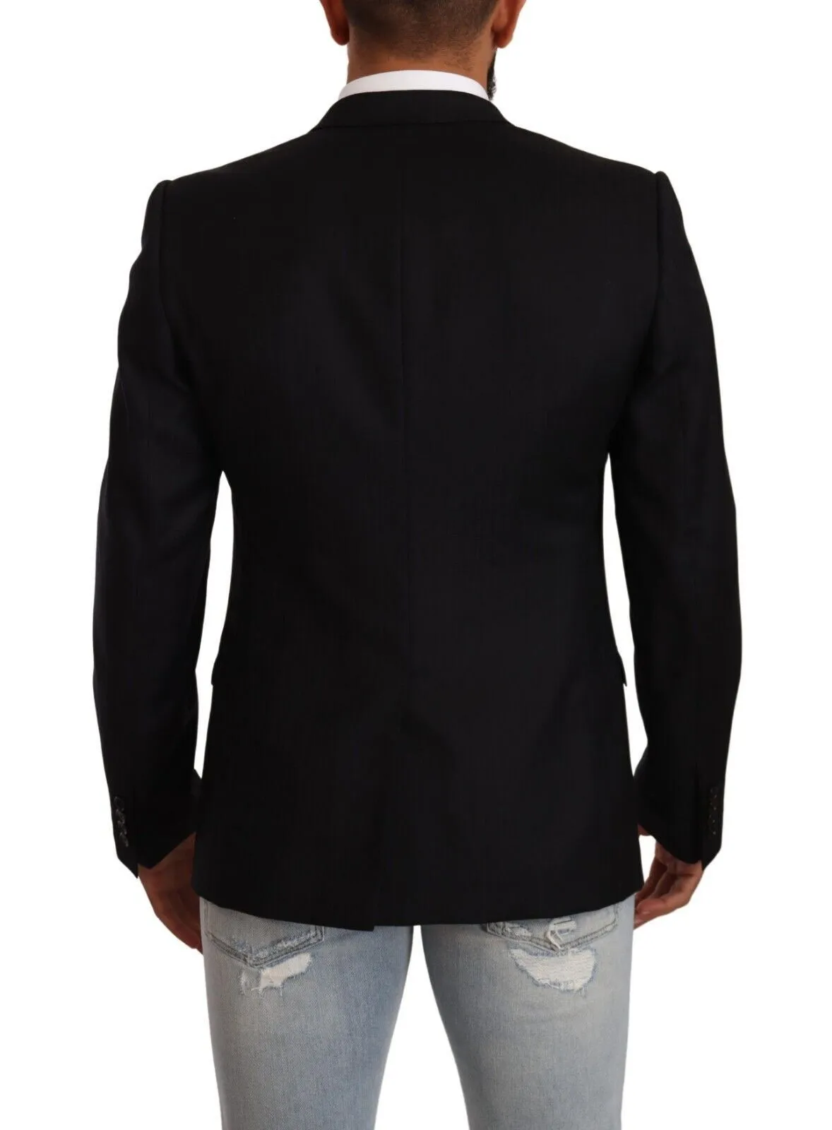 Exclusive Black Virgin Wool Blazer sold by Louxly product image thumbnail 3