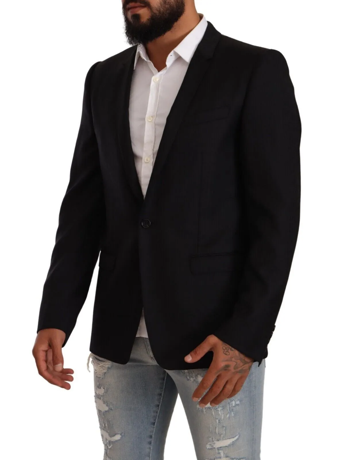Exclusive Black Virgin Wool Blazer sold by Louxly product image thumbnail 2