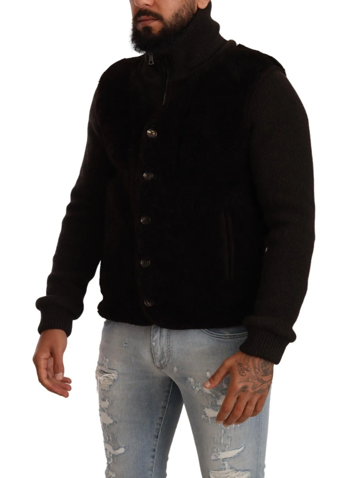 Elegant Leather Bomber Jacket sold by Louxly product image thumbnail 2