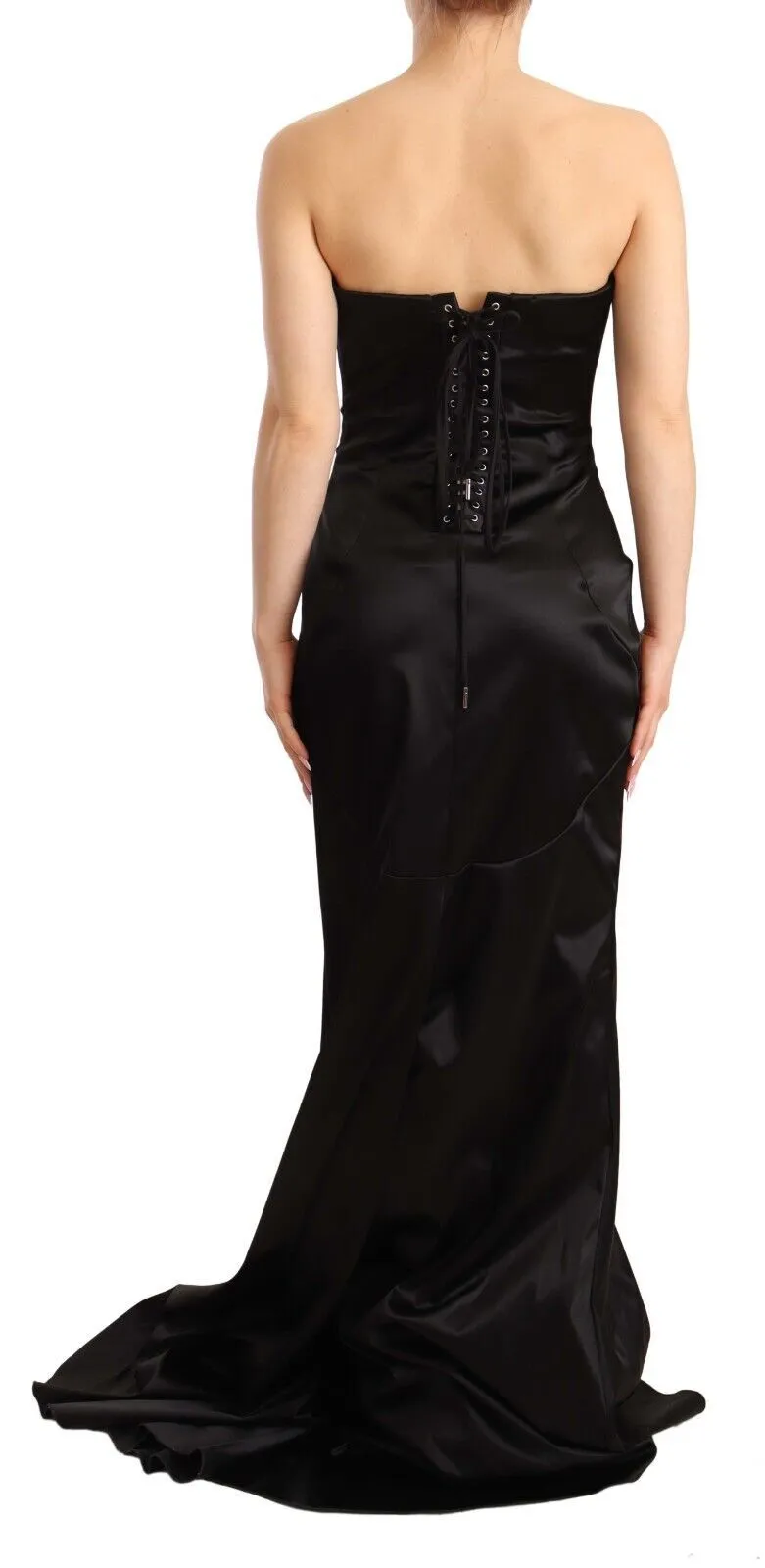 Elegant Black Strapless Mermaid Dress sold by Louxly product image thumbnail 3