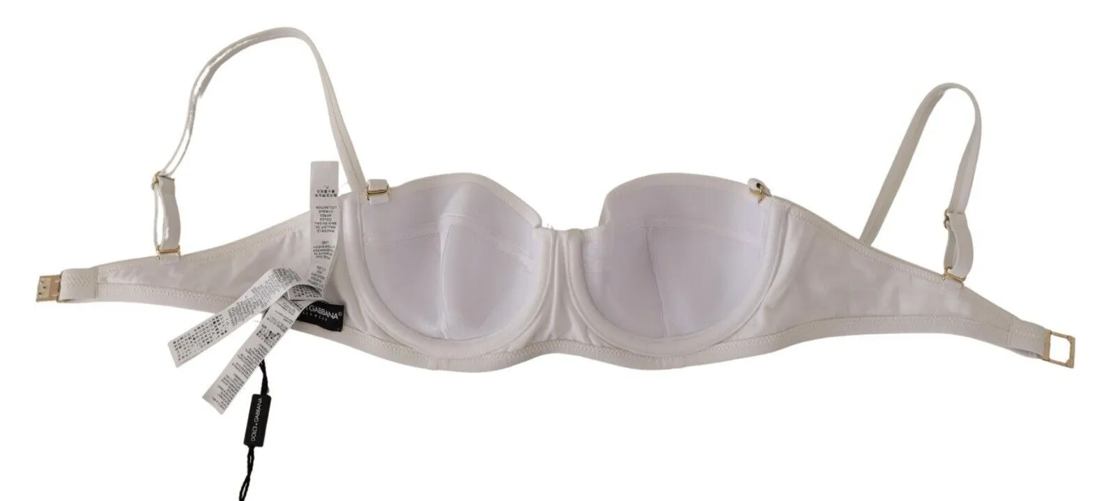 Chic White Nylon Balconette Bra sold by Louxly product image thumbnail 5