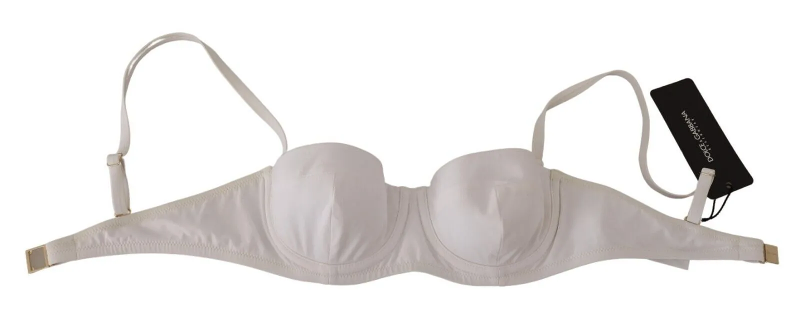 Chic White Nylon Balconette Bra sold by Louxly product image thumbnail 4