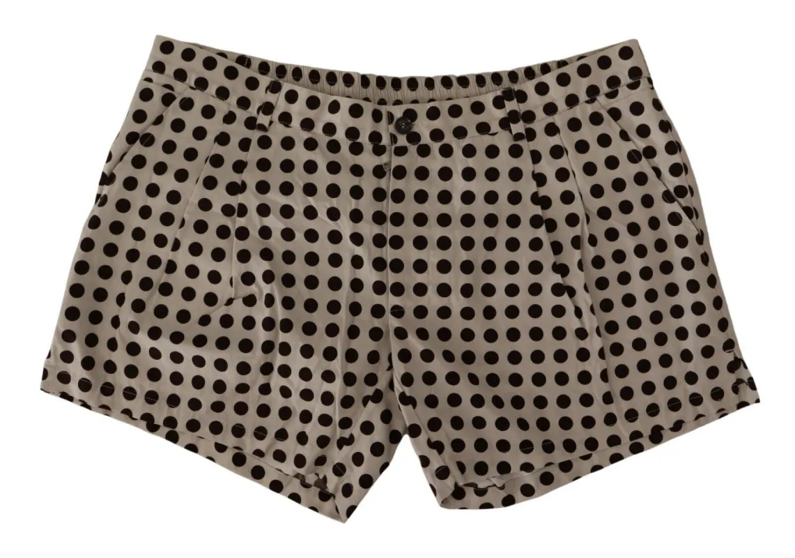 Elegant Polka Dot Cotton Shorts sold by Louxly