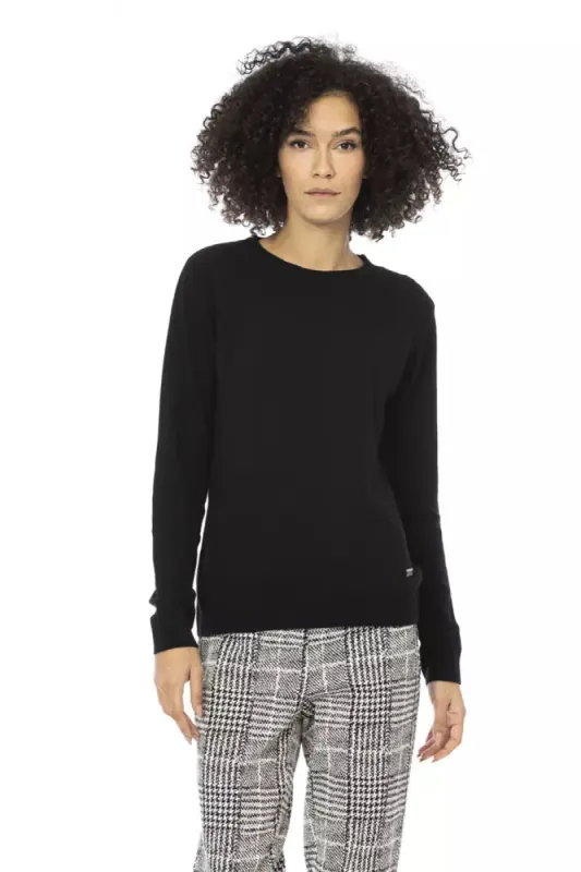 Black Wool Women Sweater sold by Louxly