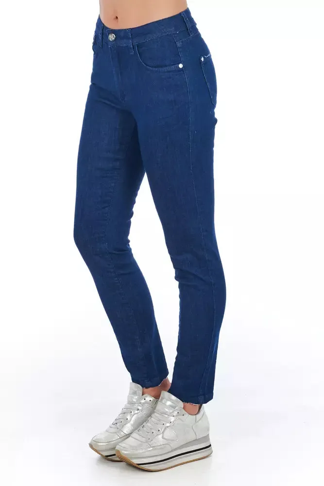 Blue Cotton Women Skinny Jean sold by Louxly product image thumbnail 2