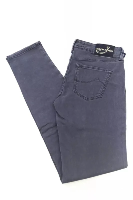 Blue Cotton-Like Women's Jean sold by Louxly