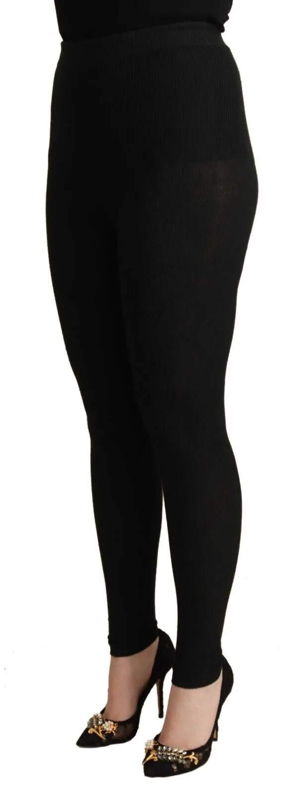 Elegant High Waist Cashmere-Silk Tights Pants sold by Louxly product image thumbnail 2