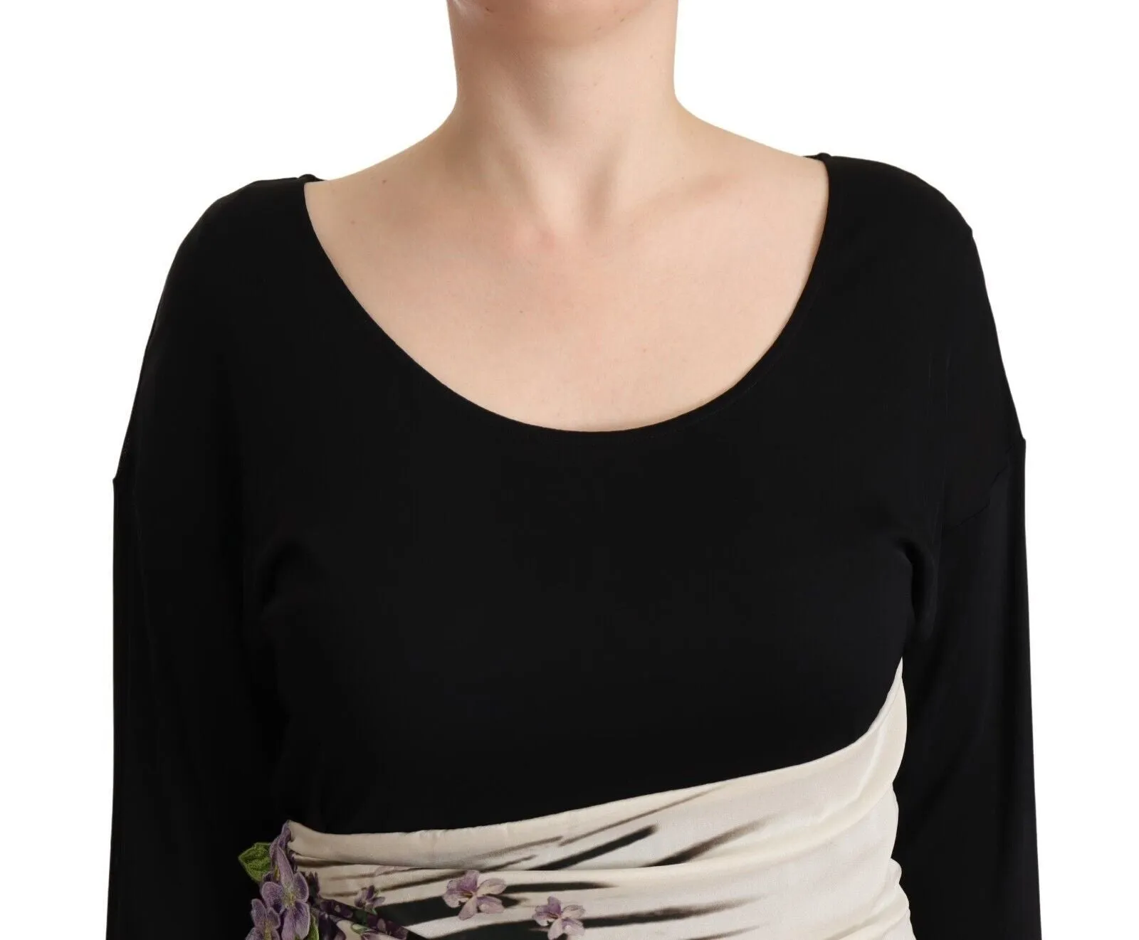 Elegant Sheath Long Sleeve Boat Neck Dress sold by Louxly product image thumbnail 4