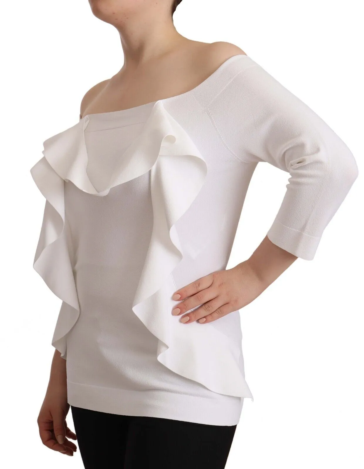 Chic Off-Shoulder Long Sleeve Blouse sold by Louxly product image thumbnail 2