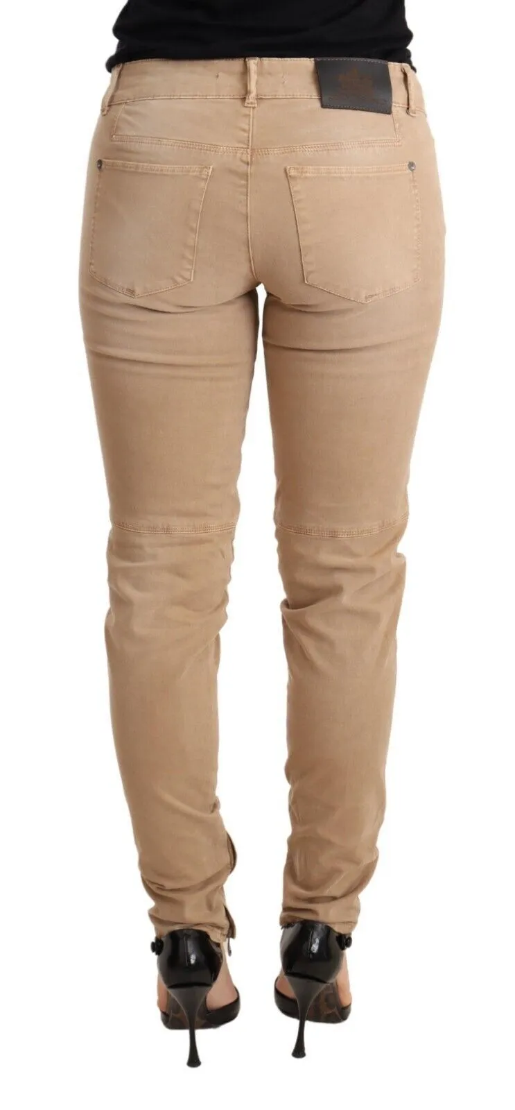 Chic Low Waist Skinny Cotton Trousers sold by Louxly product image thumbnail 3