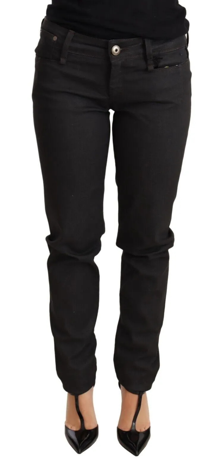 Chic Black Low Waist Skinny Jeans sold by Louxly