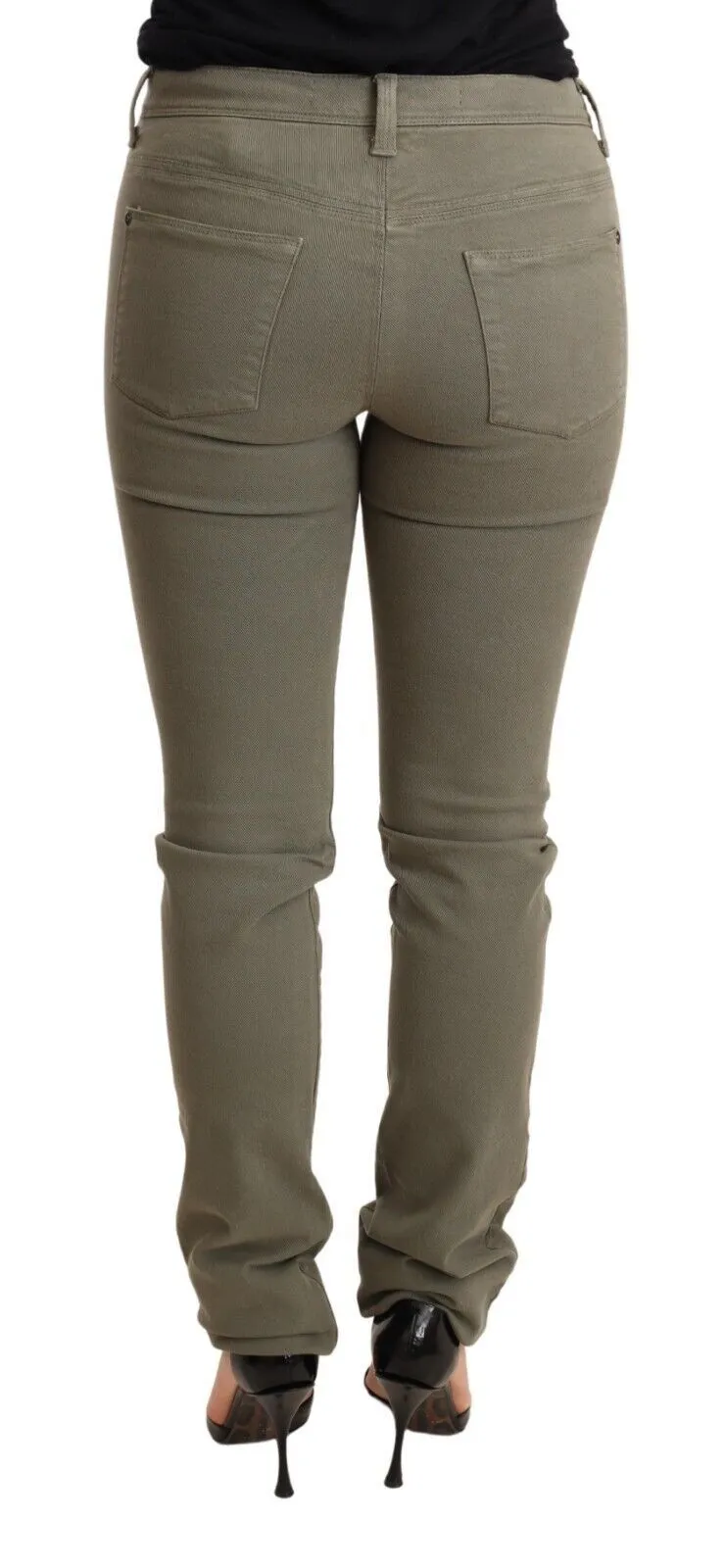 Chic Green Low Waist Skinny Jeans sold by Louxly product image thumbnail 3