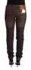 Chic Low Waist Skinny Brown Jeans sold by Louxly