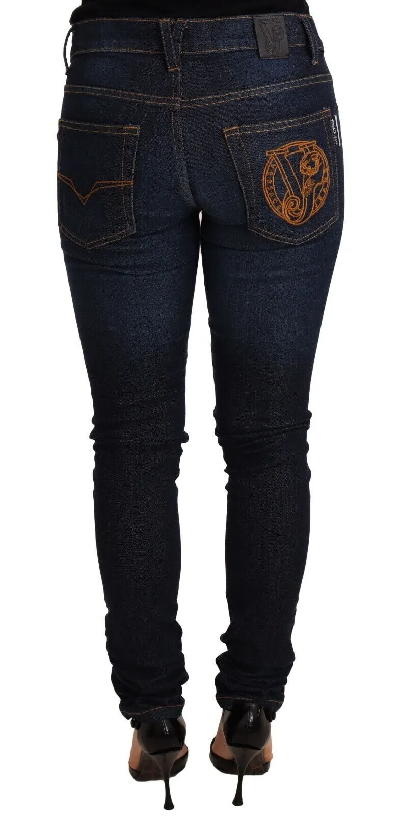 Elegant Low Waist Skinny Designer Jeans sold by Louxly product image thumbnail 3