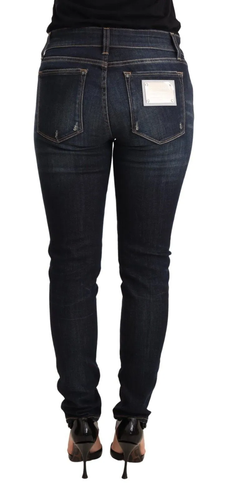 Chic Blue Slim Skinny Jeans sold by Louxly product image thumbnail 3