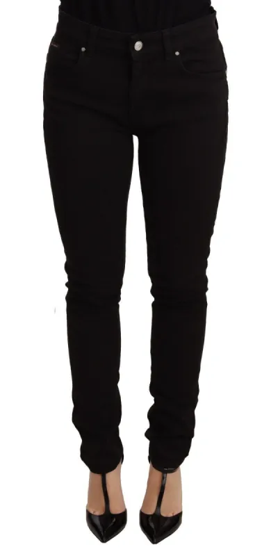 Elegant Slim-Fit Black Skinny Jeans sold by Louxly