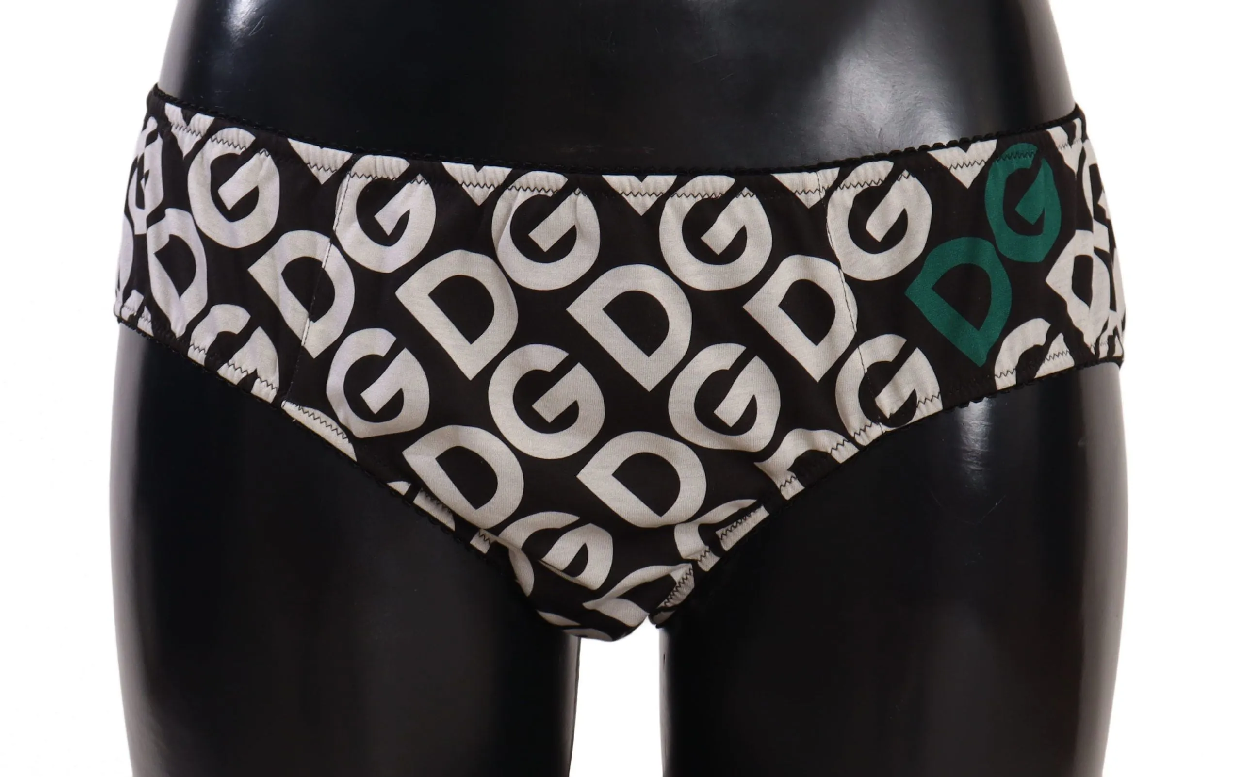 Chic Black & White DG Logo Print Bottoms sold by Louxly
