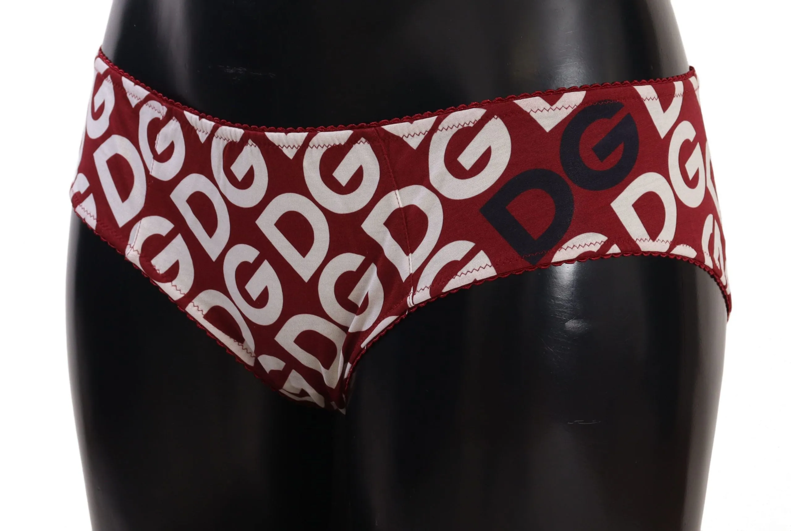 Chic Maroon White Logo Swim Bottoms sold by Louxly product image thumbnail 2