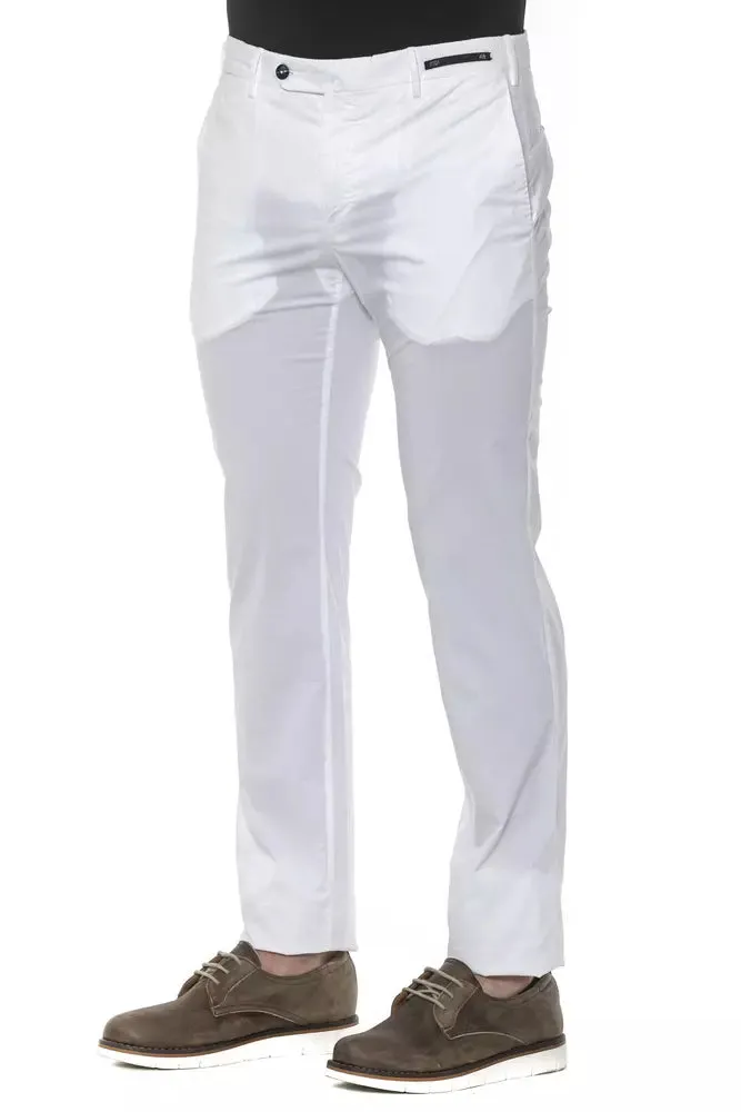 White Cotton Men Trouser sold by Louxly product image thumbnail 2